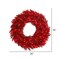 Vickerman 36" Tinsel Red Wreath DuraL LED 100Red - K165237LED